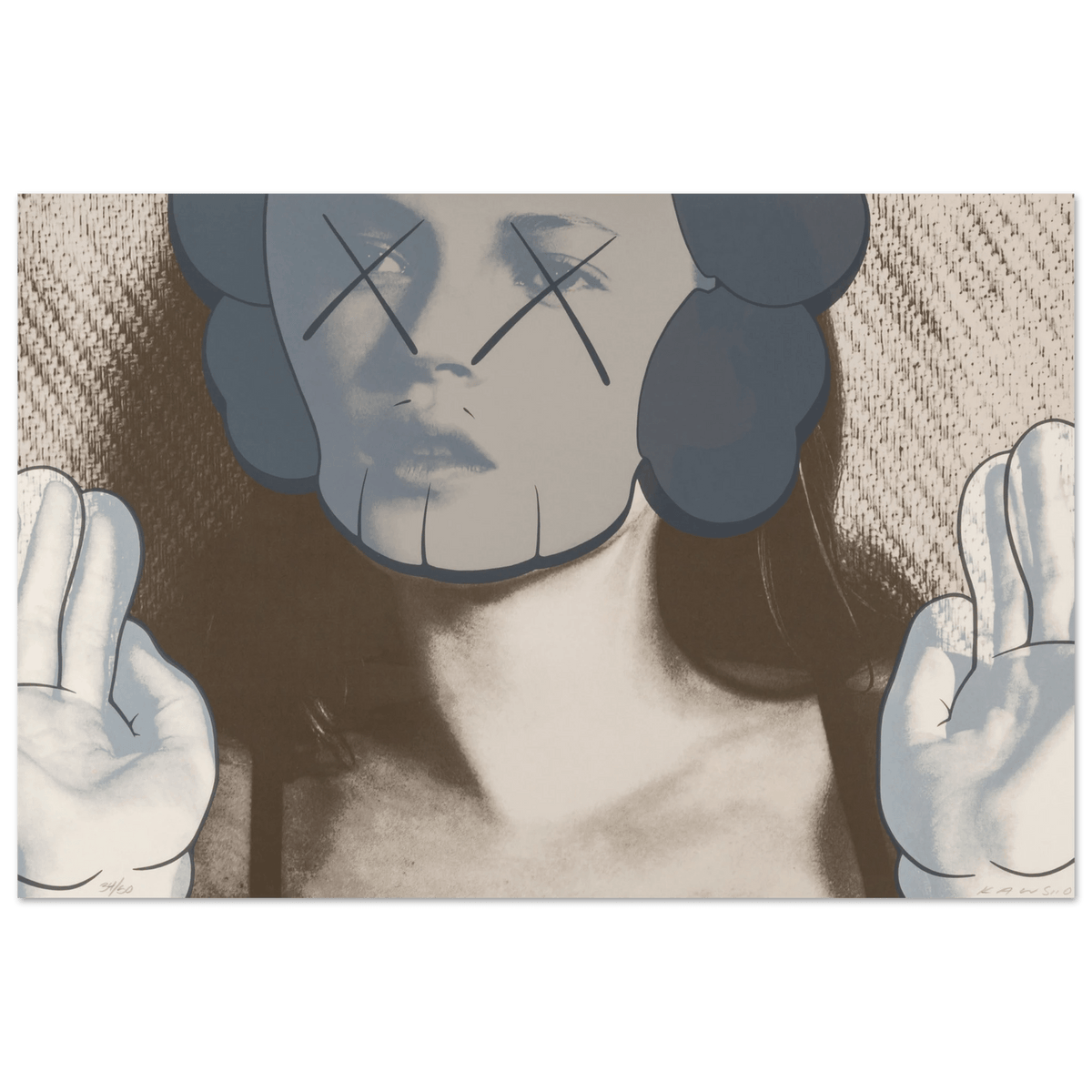PEE　KATE MOSS KAWS ケイトモス カウズ ポスター アート kaws-x-kate-moss-wall-art-