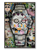 Rolex Panda Pop Art Wall Art - Hyped Art