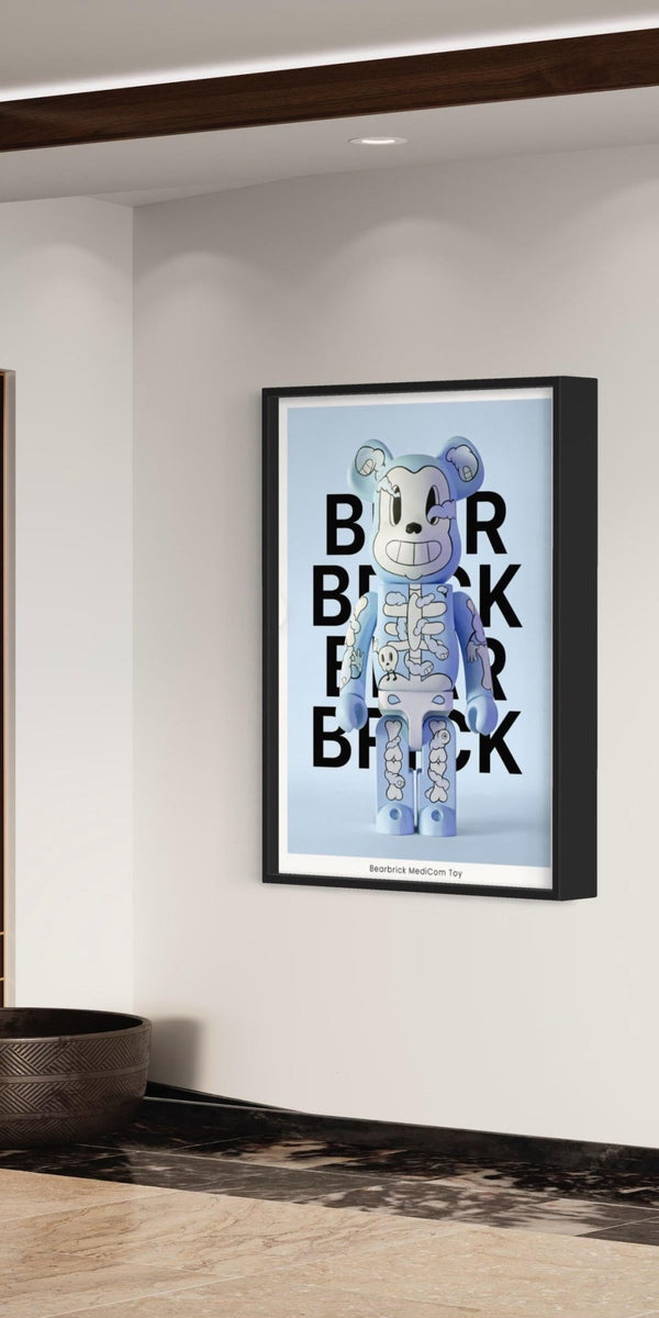Bearbrick Blue Wall Art – Hyped Art