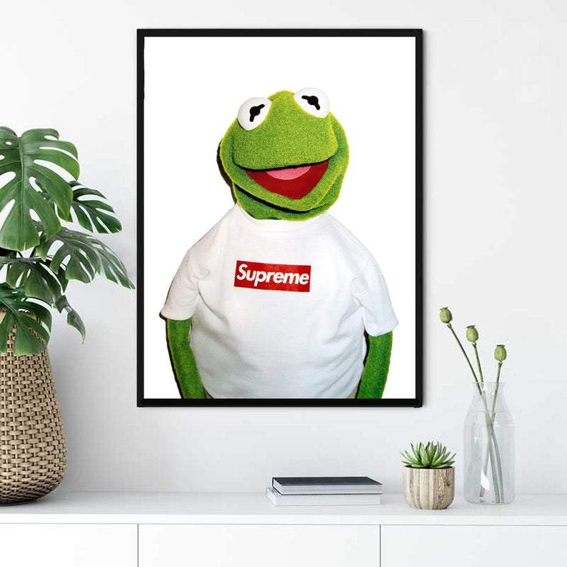 Kermit the Frog Supreme Wall Art – Hyped Art