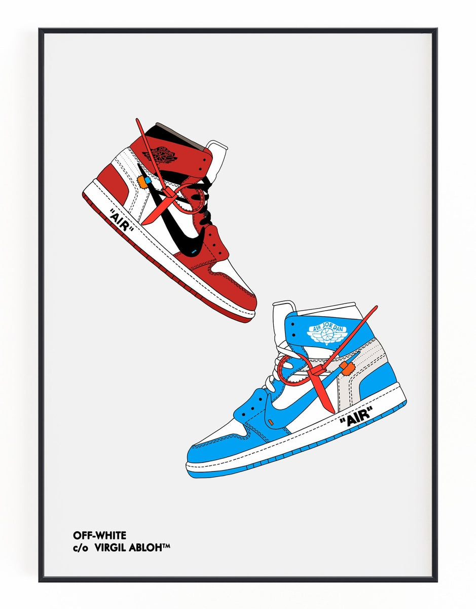 Quadro Decorativo Air Jordan Off White