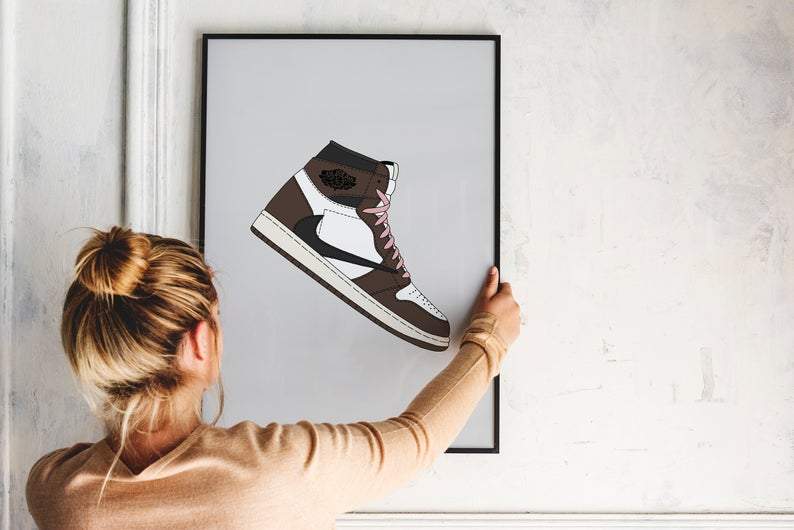 Travis Scott Air Jordan Wall Art – Hyped Art - Main Image