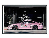 Pink Porsche Wall Art