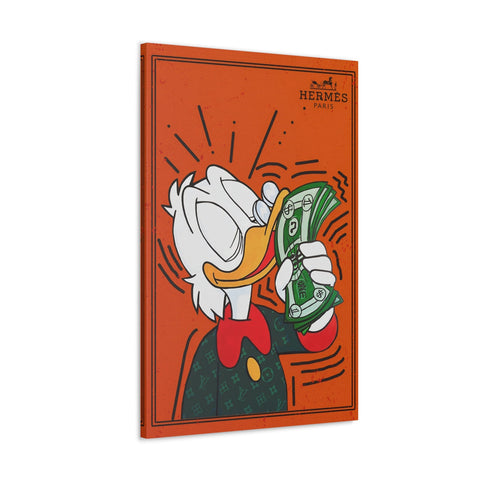Hermes x Scrooge Canvas - Hyped Art