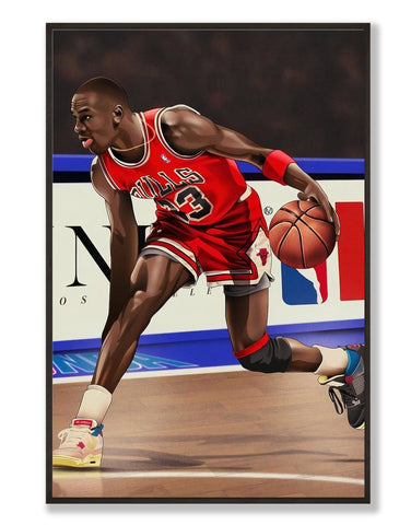 Jordan x Bulls "Dribble" Wall Art - Hyped Art