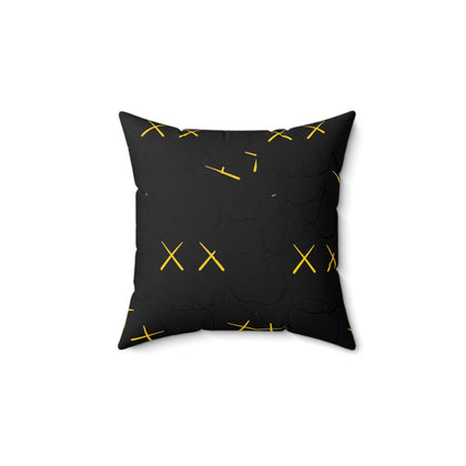 KAWS Black & Yellow Pillow - Hyped Art