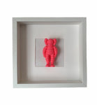 KAWS Chum Framed Figure Wall Art (3D Printed) - Hyped Art