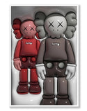KAWS Figure (3D Effect) Wall Art - Hyped Art