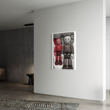 KAWS Figure (3D Effect) Wall Art - Hyped Art