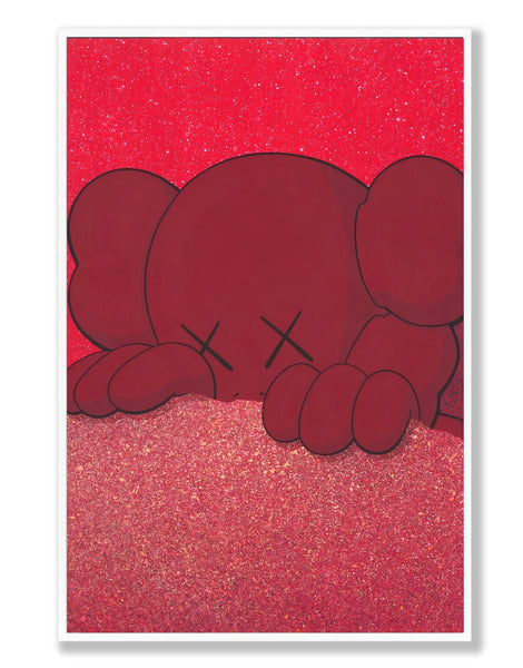 kaws-red-sparkle-wall-art-
