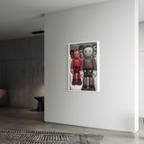 KAWS x Supreme (3D Effect) Wall Art - Hyped Art