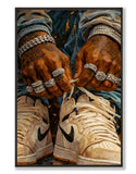 Lace Up Sneaker Art Poster - Hyped Art