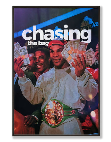 Mike Tyson Chasing The Bag Wall Art - Hyped Art