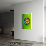 Murakami x Flowers (3D Effect) Wall Art - Hyped Art