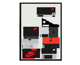 Sneaker Boxes Wall Art 1
