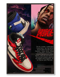 Travis Scott x AJ1 Retro Wall Art - Hyped Art