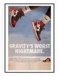 Air Jordan 1 Gravity Worst Nightmare Wall Art - Hyped Art