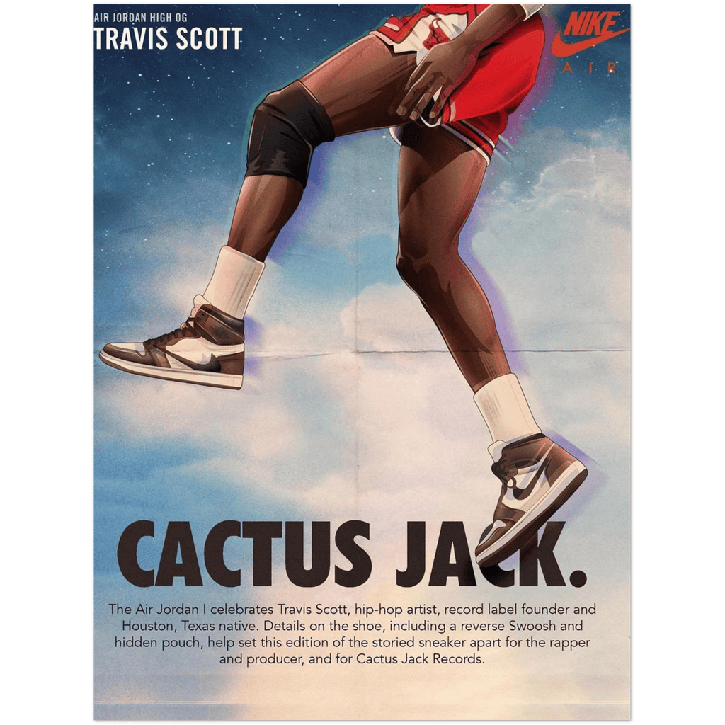 Air Jordan 1 x Cactus Jack Wall Art Hyped Art