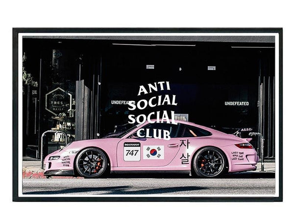 ASSC Pink Porsche Wall Art – Hyped Art