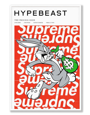 Bugs Bunny x HYPEBEAST Wall Art - Hyped Art