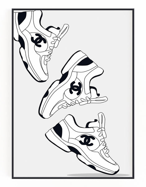 Chanel Shoes Wall Art – Hyped Art