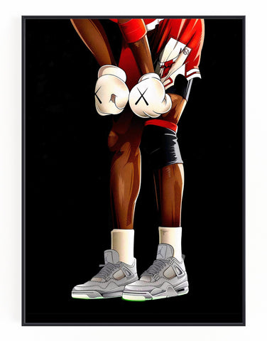 KAWS Poster - Surf, Hypebeast Art Print Nike Supreme Yeezy