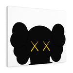 KAWS Black and Yellow Canvas - Hyped Art