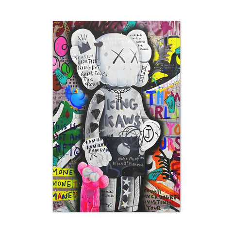 KAWS "Graffiti" Canvas - Hyped Art