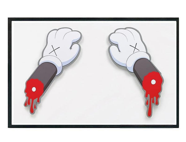 KAWS Black Drip Wall Art – Hyped Art