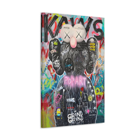 KAWS Paint "Pop Art" Canvas - Hyped Art