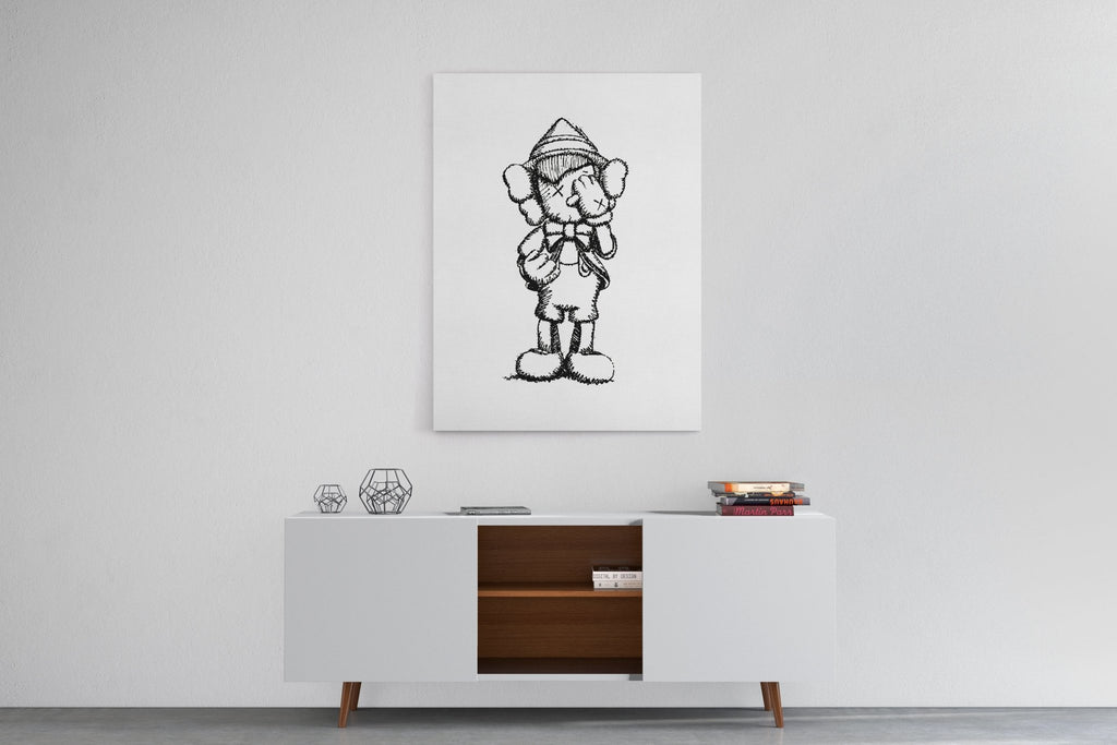 KAWS Pinocchio Canvas – Hyped Art