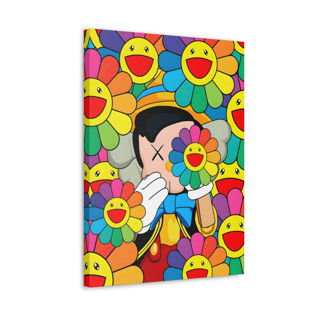 kaws plant pot KAWS Pinocchio "Flowers" Canvas