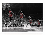 Michael Jordan 1987 Slam Dunk Contest Wall Art
