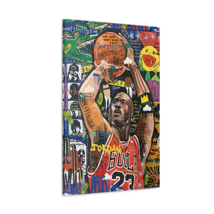 Michael Jordan "Graffiti" Canvas - Hyped Art