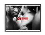 Mike Tyson No Excuses Box Logo Wall Art