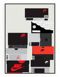 Nike Jordan Sneaker Boxes Wall Art