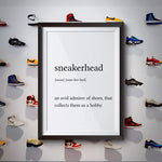 Sneakerhead Definition Wall Art