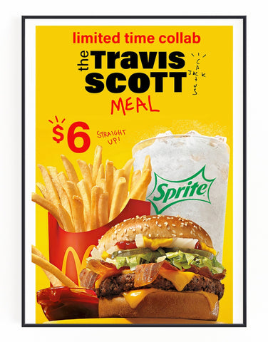 Travis Scott x McDonald's Wall Art