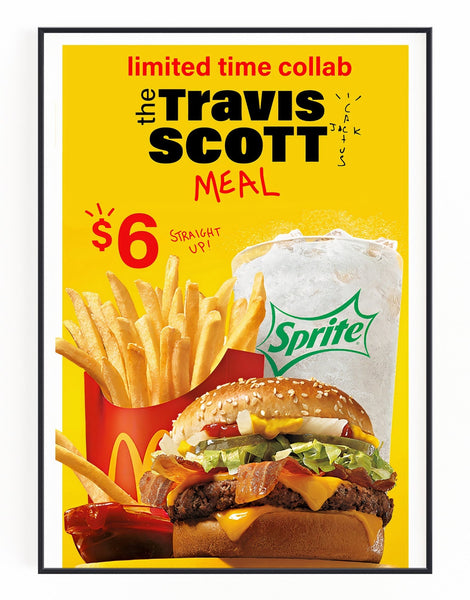 Travis Scott x McDonald's Wall Art – Hyped Art - Main Image